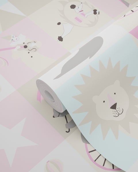 Tapetenrolle mit Zirkusmotiv