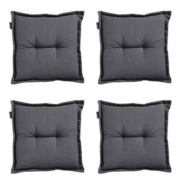 Sitzkissen Panama grau - Ca. 50x50 cm - 4er-Set