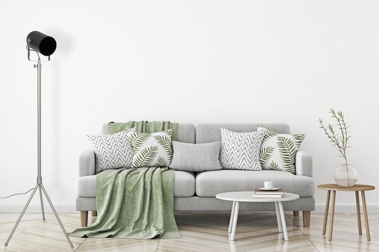 Moderne Stehlampe im Loft Studio Look in Schwarz Silber 195 | Wohnzimmer Esszimmer Leuchte