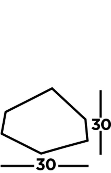 Form mit Massangaben