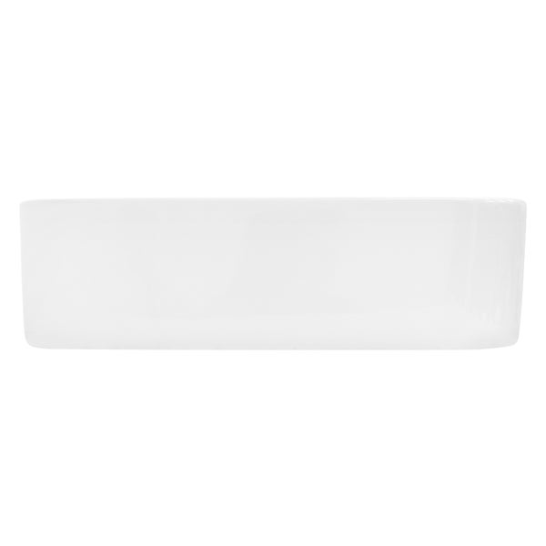 ECD Germany Waschbecken Waschtisch 435x435x125 mm aus Keramik Weiß inkl. Ablaufgarnitur für Waschbecken ohne Überlauf Aufsatzbecken Aufsatzwaschbecken Aufsatzwaschtisch Waschschale Spülbecken Becken