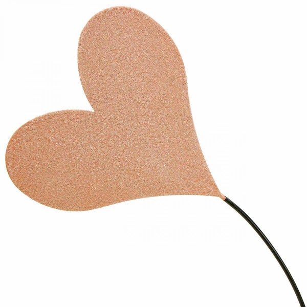 Dekoratives Herz am Stiel für festliche Dekorationen.