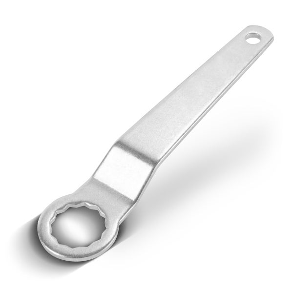 Ringschlüssel aus Metall mit Loch