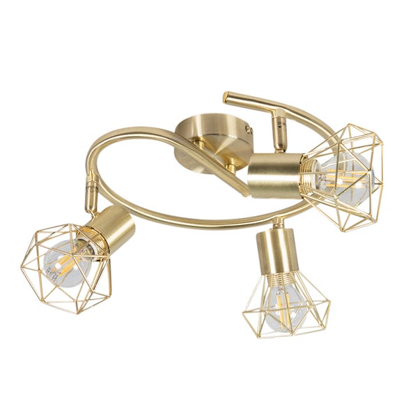 Deckenleuchte mit drei Leuchten im Käfigdesign