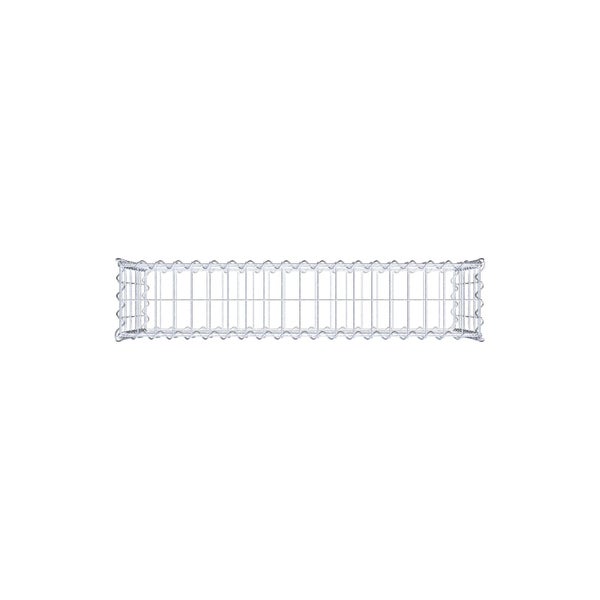 Gabione 100 cm x 50 cm x 20 cm (L x H x T), Maschenweite 5 cm x 10 cm, Spirale