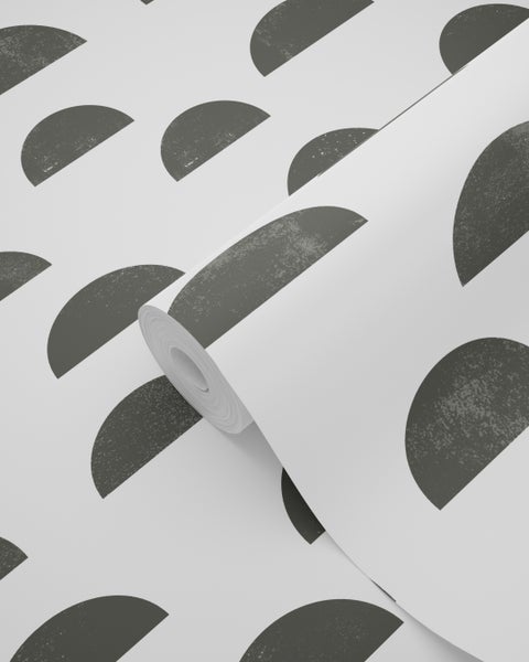 Tapetenrolle mit Halbkreis Muster