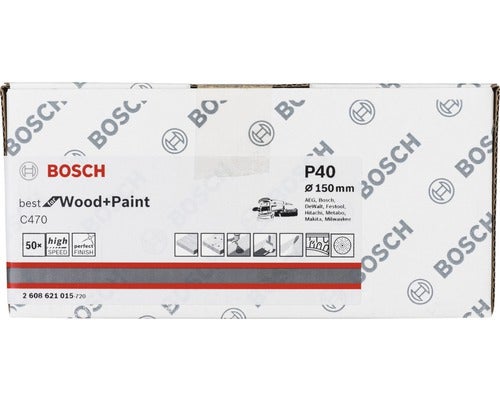 Schleifblatt C470 Best for Wood and Paint, 50er-Pack Ø 150 mm, K40