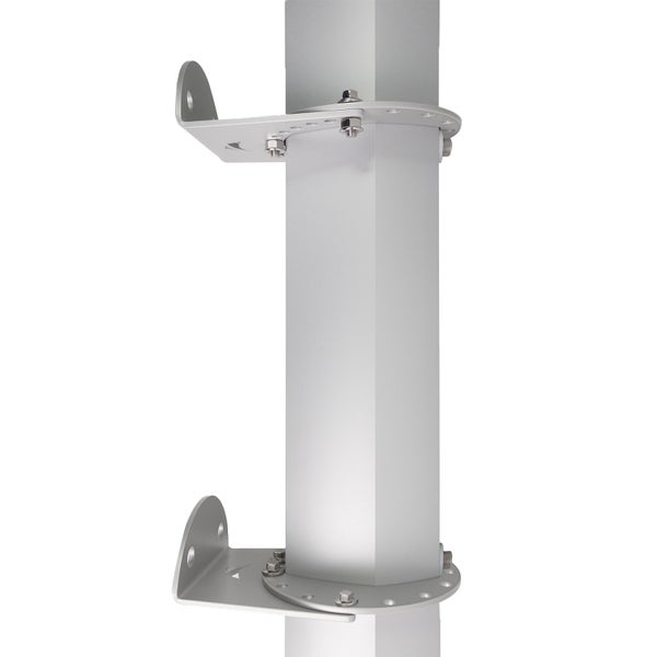 Sonnensegelmast Alu Simple Silber 290 cm Mit Wandhalterung – 2 Schienen, höhenverstellbar, Aluminium – Maanta®