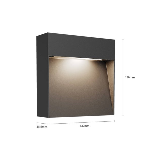 Rechteckige Wandleuchte für den Außenbereich