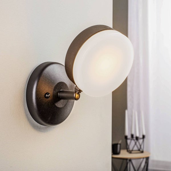 Lindby Wandleuchte außen Amya (spritzwassergeschützt (Modern) in Schwarz aus Aluminium (1 flammig, GX53) - Außenwandleuchten Wandlampe Led Außenlampe Outdoor für Außenwand/Hauswand Haus