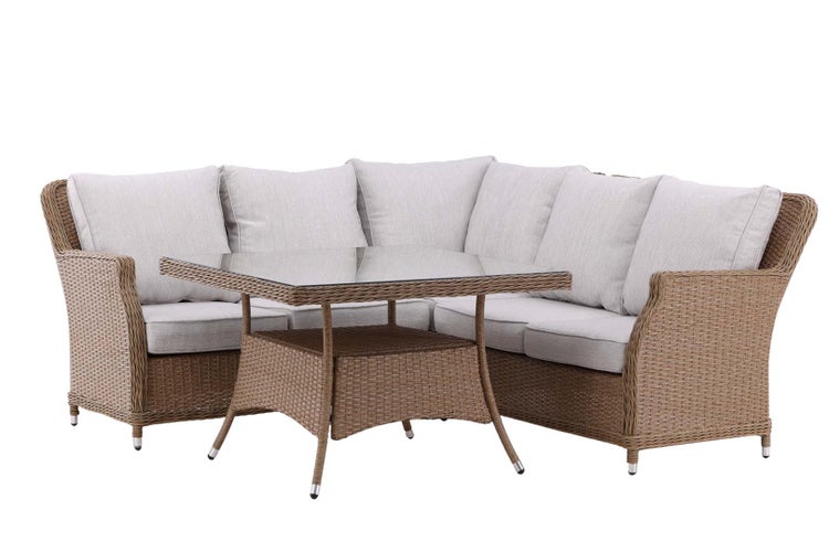 Vikelund Lounge-Set 2 Teile beige,natur. 100 X 100 X 88 cm