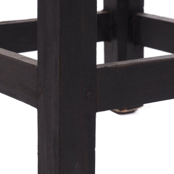 Hocker MADERO<br /> Recyclingholz 04 schwarz-natur