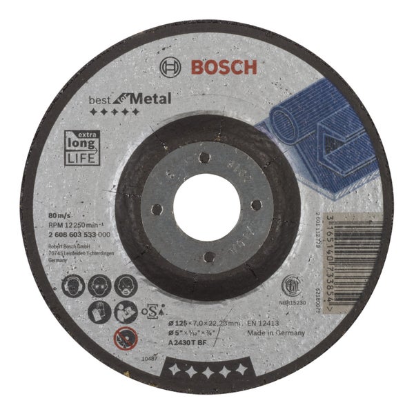 Bosch Schruppscheibe gekröpft Best for Metal A 2430 T BF 125 mm - 2608603533