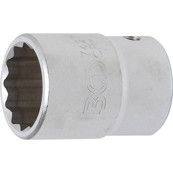 BGS Steckschlüssel-Einsatz Zwölfkant Antrieb Innenvierkant 20 mm (3/4) SW 27 mm - 7427