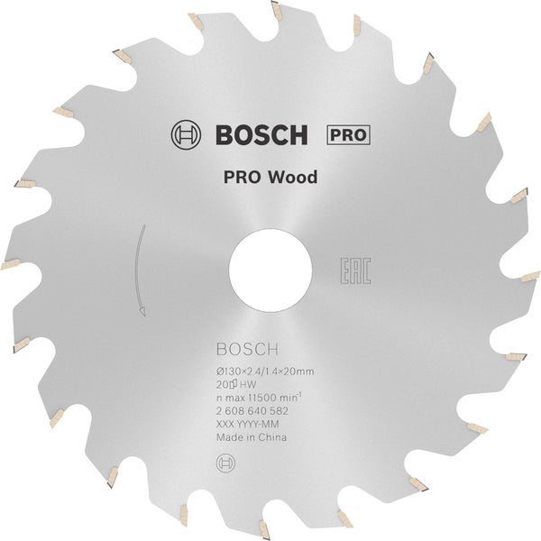 Bosch Pro Wood Kreissägeblatt
