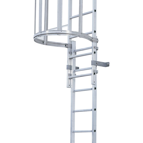 Leiter mit Rückenschutz