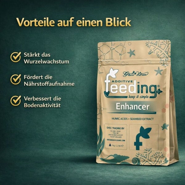 Green House Feeding Enhancer Zusatzstoff zur Stärkung des Wurzelwachstums, zur Förderung der Nährstoffaufnahme und zur Verbesserung der Bodenaktivität