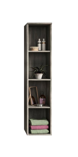 York Badschrank 4 raum rauchfarbenen. 30 X 31 X 136 cm