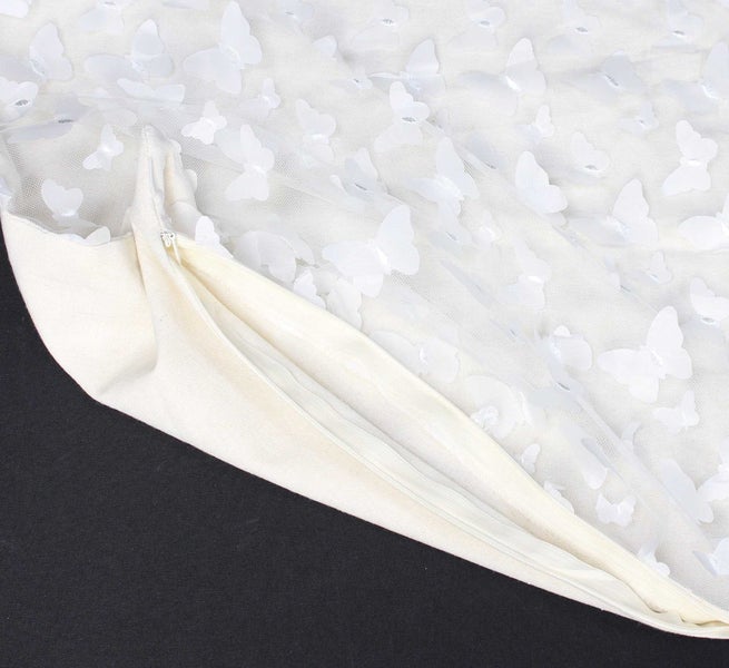 FRANK FLECHTWAREN | Kissenhülle Zarte Schmetterlinge, POLYESTER, 45 x 45 cm