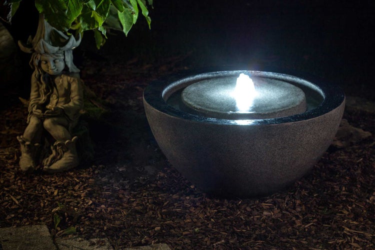 Solar Gartenbrunnen FoBasin Solar 61x30 cm Led 10969