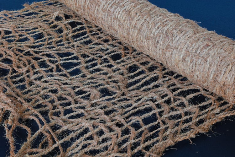 Aufgerollte Jutegewebe Rolle für den Gartenbau