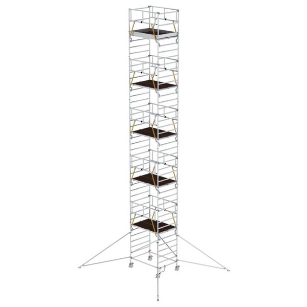 MUNK Rollgerüst SG mit Doppelplattform 1,35x1,80m und Ausleger 13,47m AH