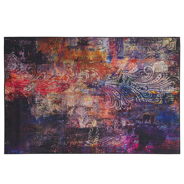 Teppich bunt 140 x 200 cm Kurzflor MARDIN