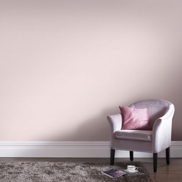 Vliestapeten Uni Basic Rosa