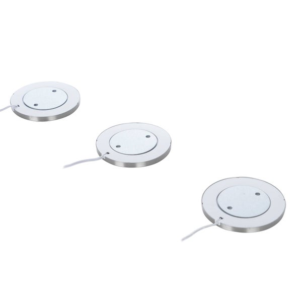 PRIOS 3er Set LED Jopos ( Touchdimmer) dimmbar (Modern) in Alu (3 flammig, ) Touch Lampe Wohnzimmerleuchte