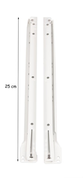 Zwei Schubladenauszüge, 25 cm