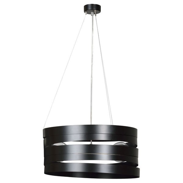 famlights | Pendelleuchte Lennard aus Metall in Schwarz 3xE27 max.60W