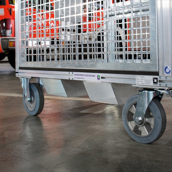 Rollbarer Gitterwagen mit Rädern für den Transport