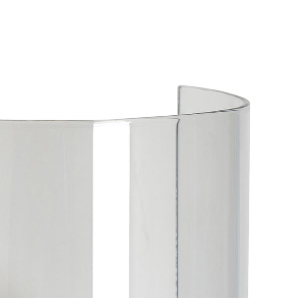 Vintage Wandleuchte Messing mit Rauchglas - Vidra