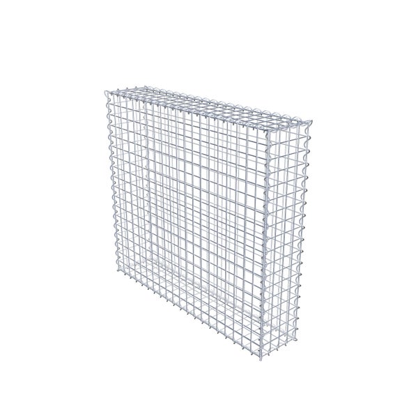 Gabione 100 cm x 90 cm x 20 cm (L x H x T), Maschenweite 5 cm x 5 cm, Spirale