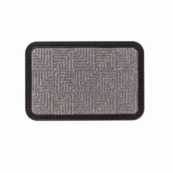 Fußmatte mit geometrischem Muster und umlaufendem Rand