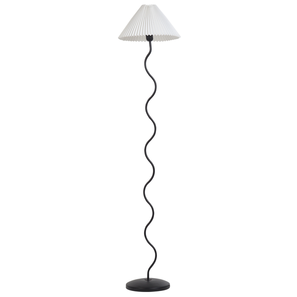 Stehlampe JIKAWO Metall Schwarz