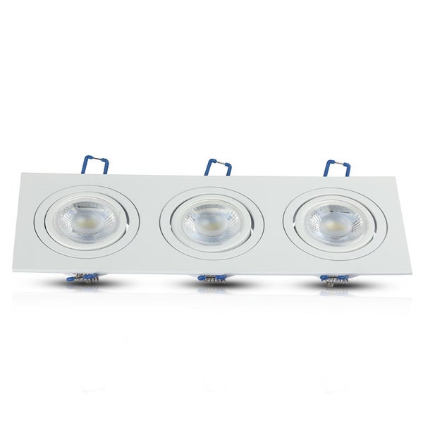 V-TAC VT-784SQ-WH - LED-Strahler - Einbaustrahler - GU10 - IP20 - Weiß - Modell Nr: - VT-784SQ-WH