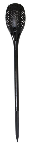 FRANK FLECHTWAREN | Solarstecker Bewegte Flamme, groß, KUNSTSTOFF, ca. Ø 12 x 78 cm