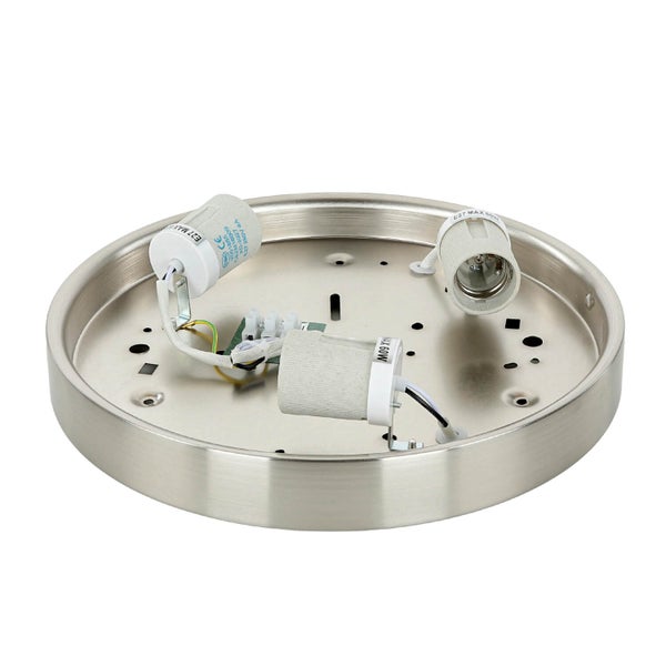 Deckenleuchte mit drei Lampenfassungen E27 und Anschlussklemmen