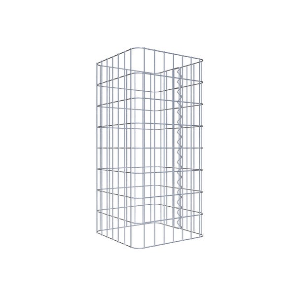 Gabionensäule 37 x 37 cm, MW 5 x 10 cm eckig - Höhe: 0,80 m