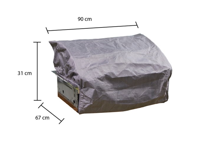 Abdeckhaube mit den Maßen 90 x 67 x 31 cm zum Schutz vor Witterungseinflüssen