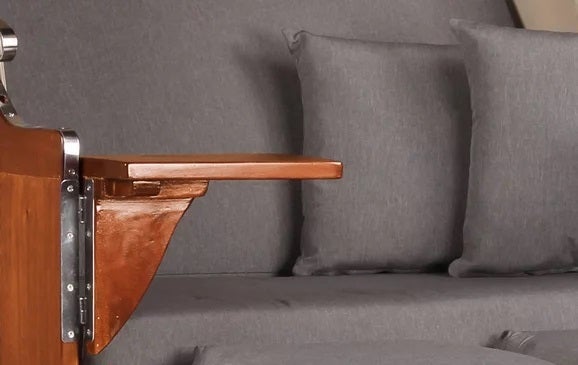 Strandkorb Nordstrand Mahagoni PE grey Dessin 551