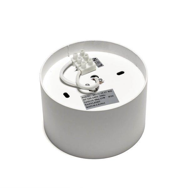 Deckenleuchte mit Anschlussklemmen und Produktinformationen