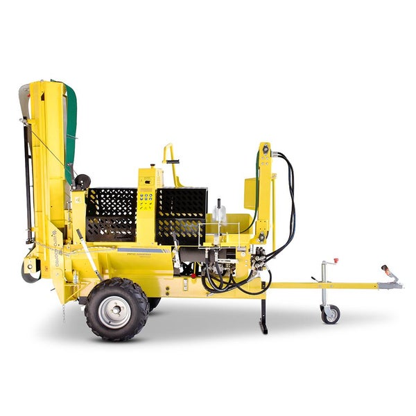 BAMATO WPO-400PRO 20 Tonnen Sägespaltautomat mit Förderband und Montageservice für effiziente Holzbearbeitung