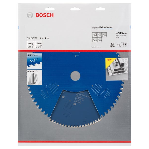 Bosch Kreissägeblatt Expert for Aluminium für Kapp- und Gehrungssägen 315 x 30 x 2,8 mm 96 - 2608644116