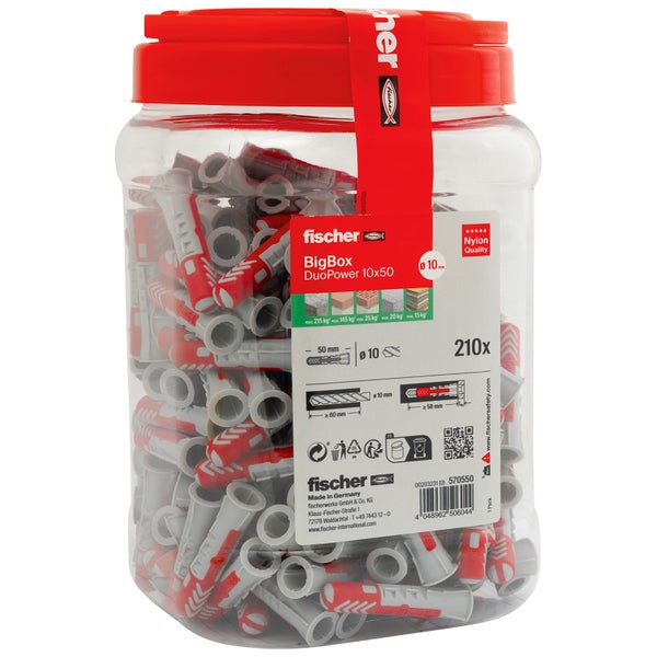 Fischer DuoPower 10x50 BigBox (210 Stk.) - 570550