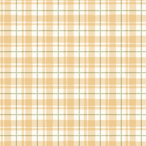 Gelbes Karomuster mit hellen Linien