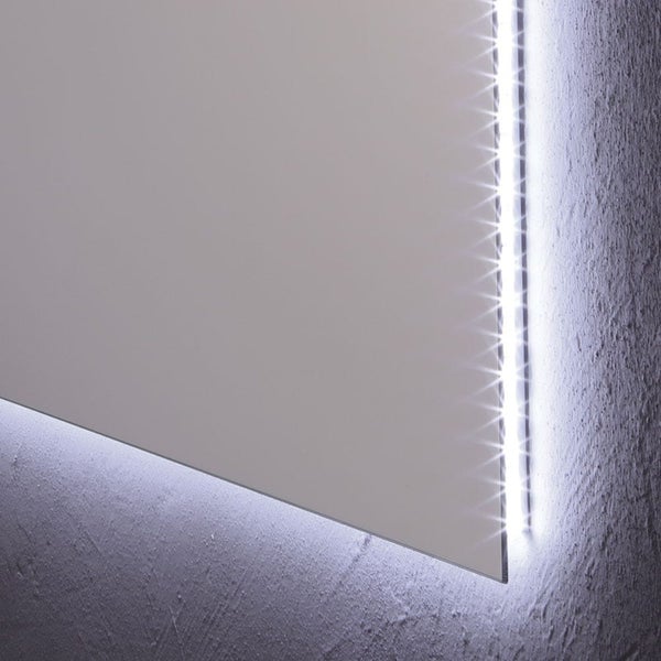 Spiegel Badezimmermöbel Reversibel 70x60 mit LED-Beleuchtung
