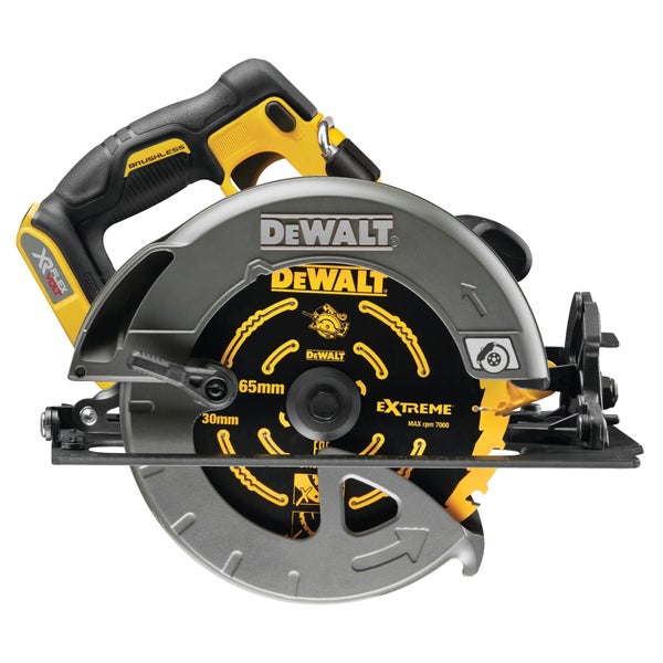 DeWalt Akku Handkreissäge mit bürstenlosem Motor und XR FlexVolt Technologie.