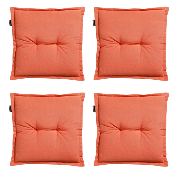 Sitzkissen Panama Flame Orange - Ca. 50x50 cm - 4er-Set